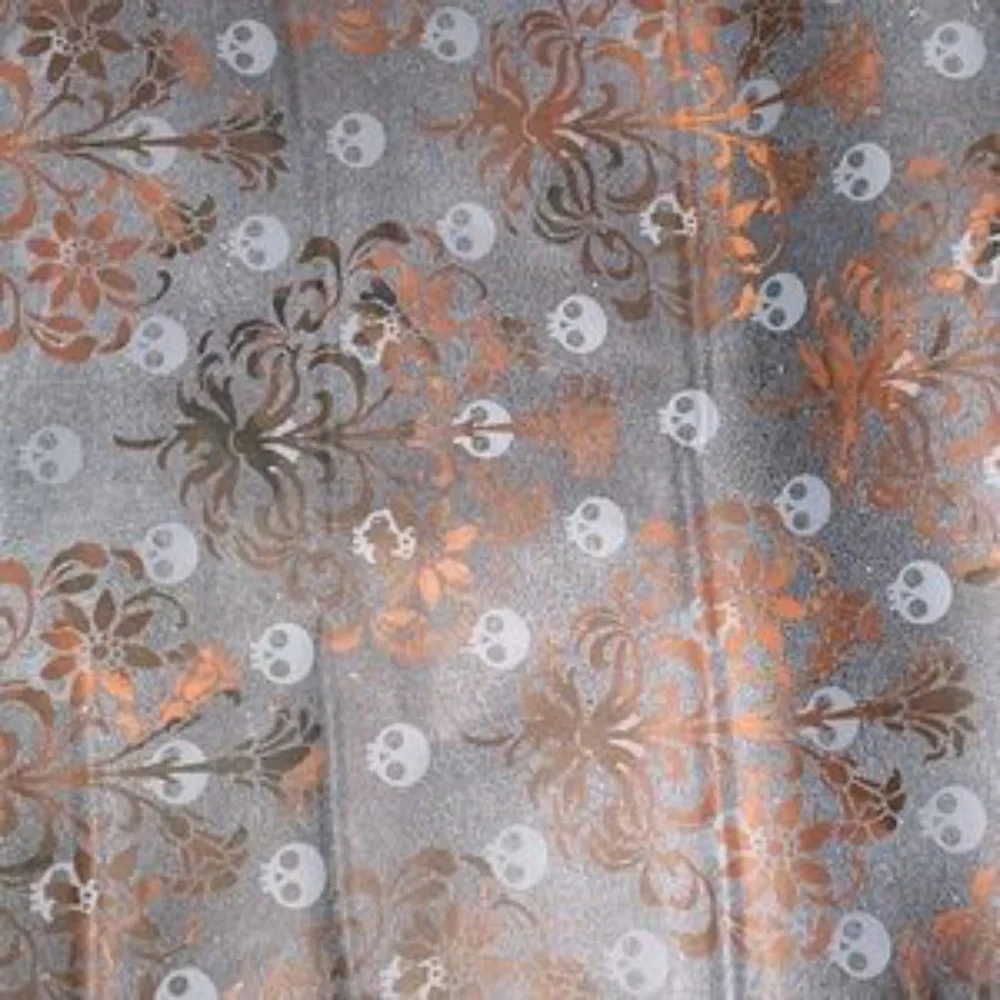 NWOT Gothic Sugar Skull Peel & Stick Wallpaper Roll Width 17.7